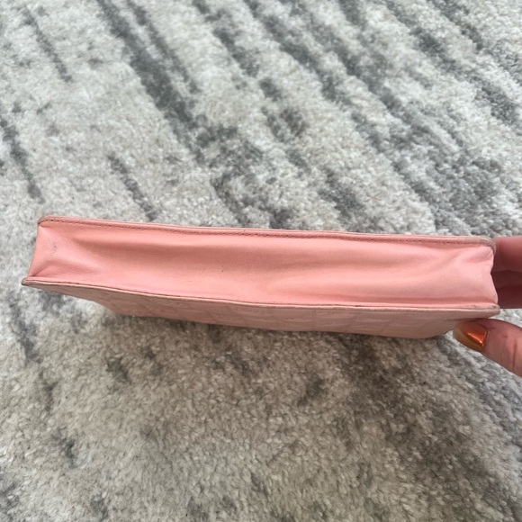 Vintage Chanel Pink Lambskin Precious Symbols Pochette - Picture 2 of 15